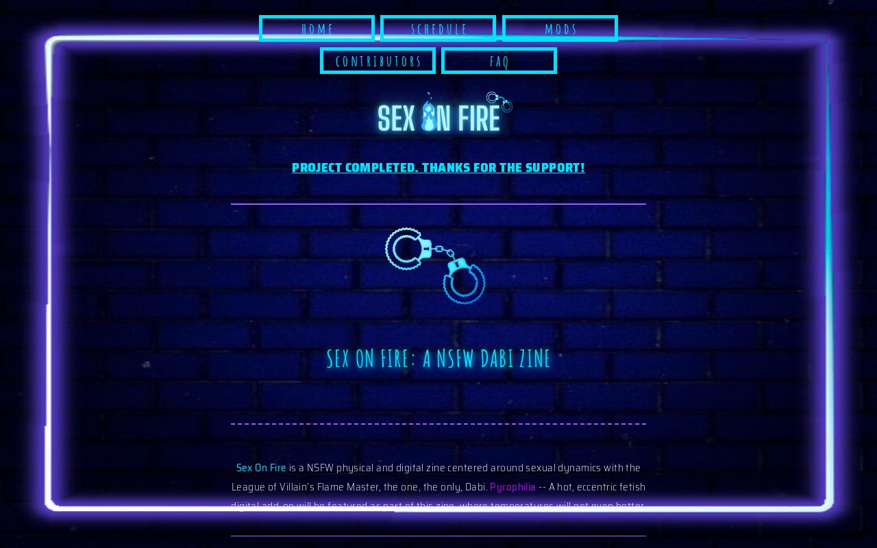 Sex On Fire: A NSFW Dabi Zine